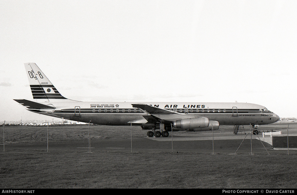 Aircraft Photo of JA8035 | McDonnell Douglas DC-8-62 | Japan Air Lines - JAL | AirHistory.net #35411