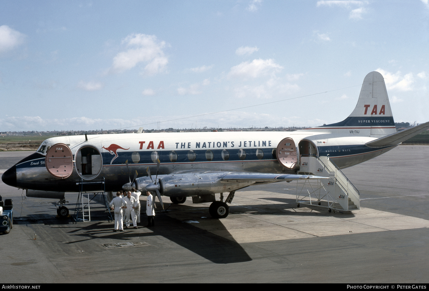 Aircraft Photo of VH-TVJ | Vickers 756D Viscount | Trans-Australia Airlines - TAA | AirHistory.net #35474