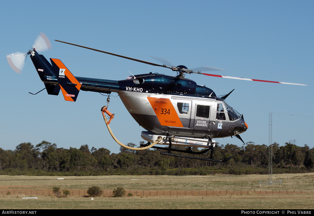 Aircraft Photo of VH-KHO | MBB-Kawasaki BK-117B-2 | Kestrel Aviation | AirHistory.net #35478