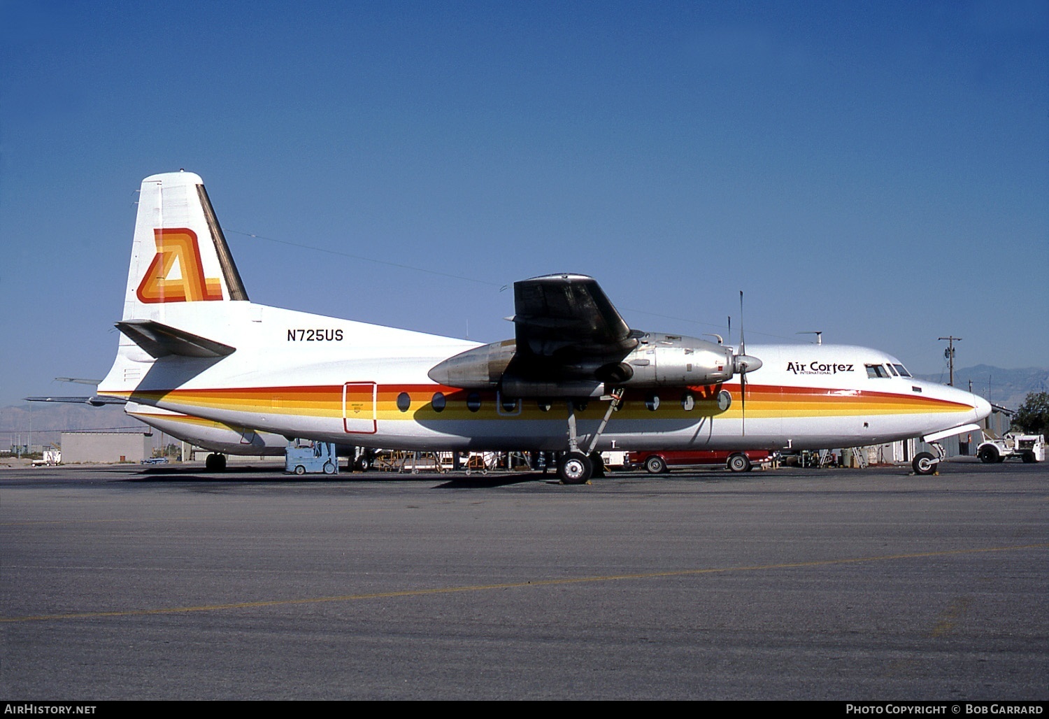 Aircraft Photo of N725US | Fairchild F-27A | Air Cortez International | AirHistory.net #35564