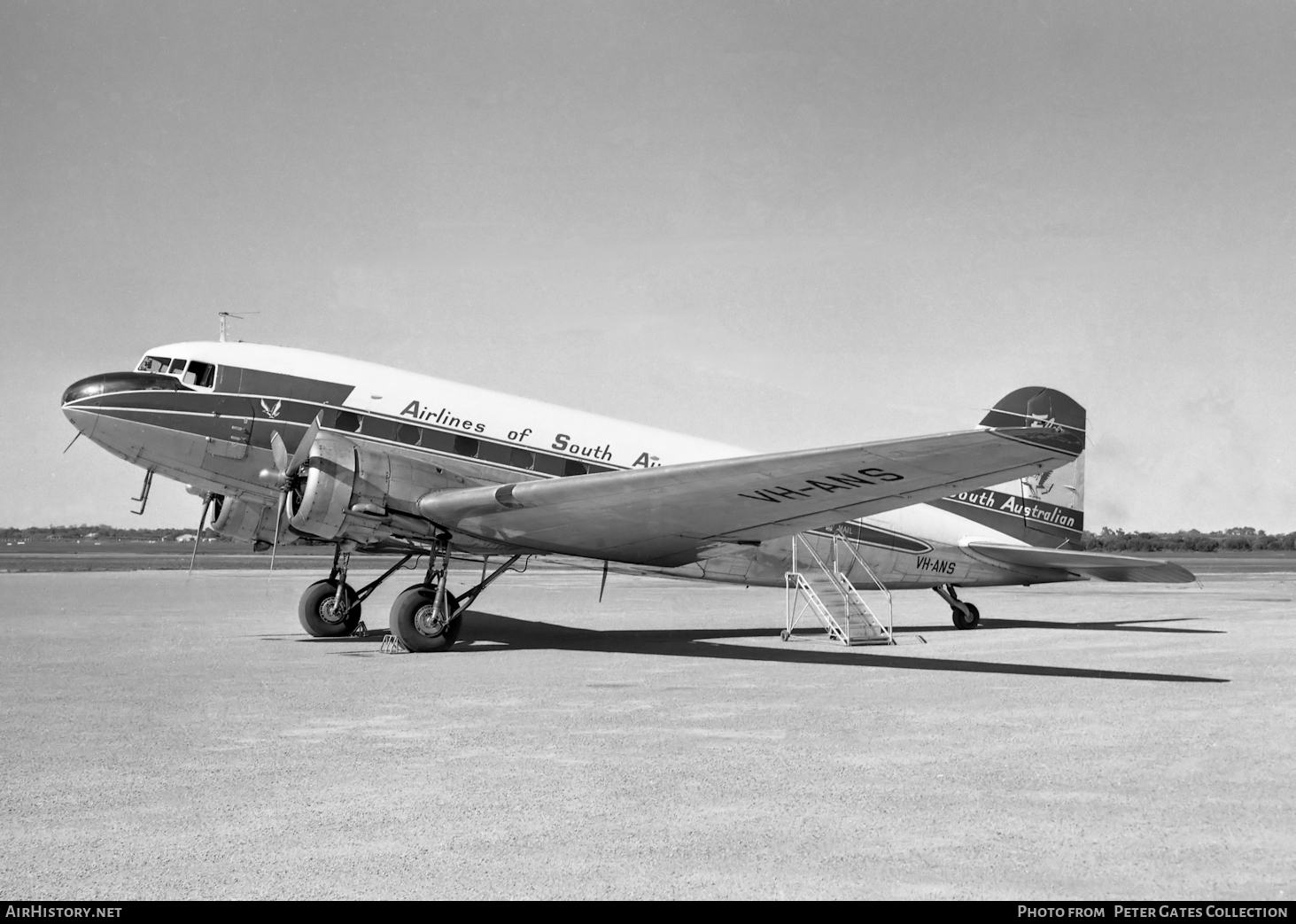 Aircraft Photo of VH-ANS | Douglas DC-3-G202A | Airlines of South Australia - ASA | AirHistory.net #35591