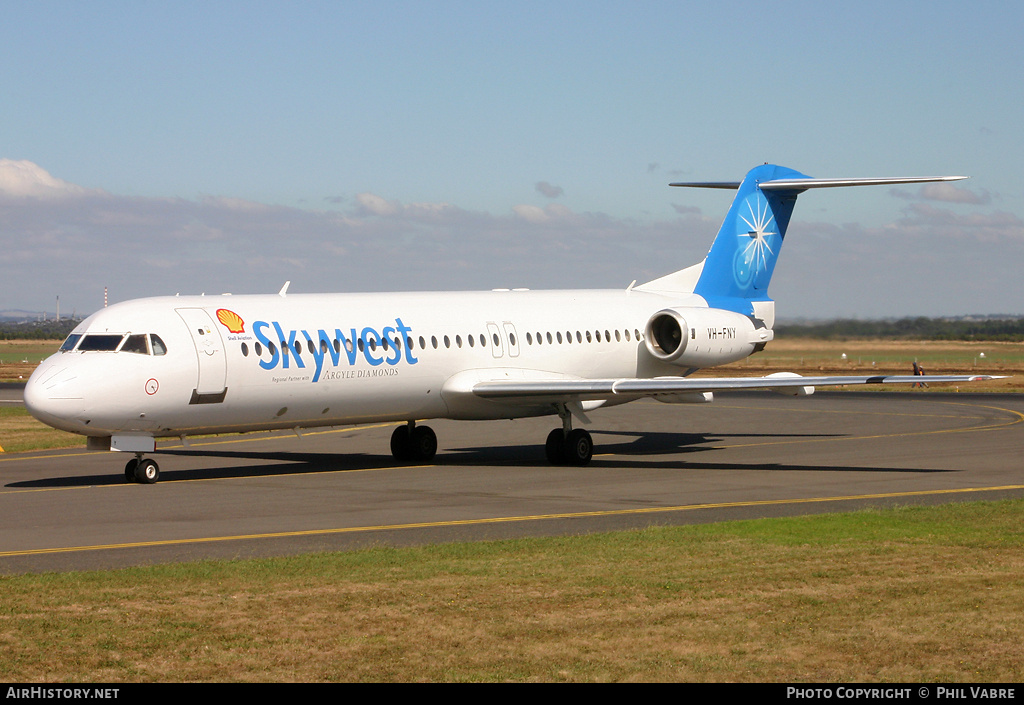 Aircraft Photo of VH-FNY | Fokker 100 (F28-0100) | Skywest Airlines | AirHistory.net #35624