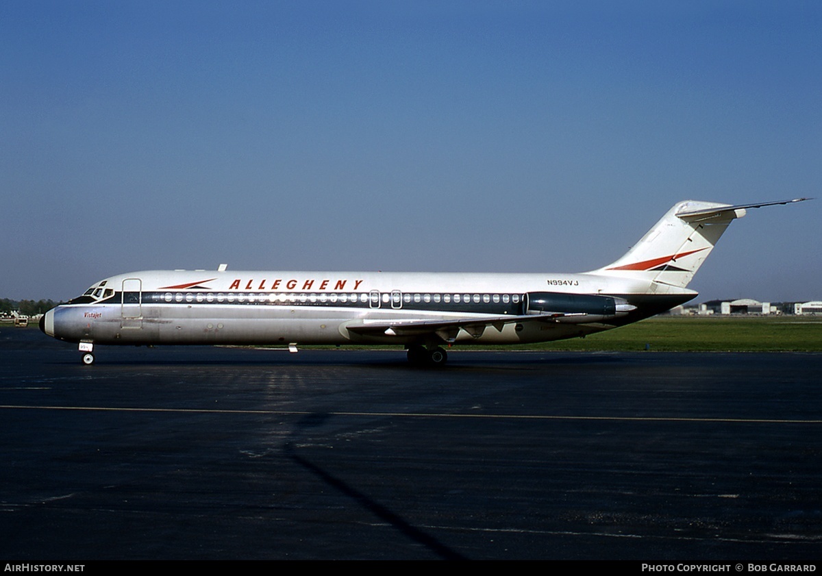 Aircraft Photo of N994VJ | McDonnell Douglas DC-9-31 | Allegheny Airlines | AirHistory.net #35678