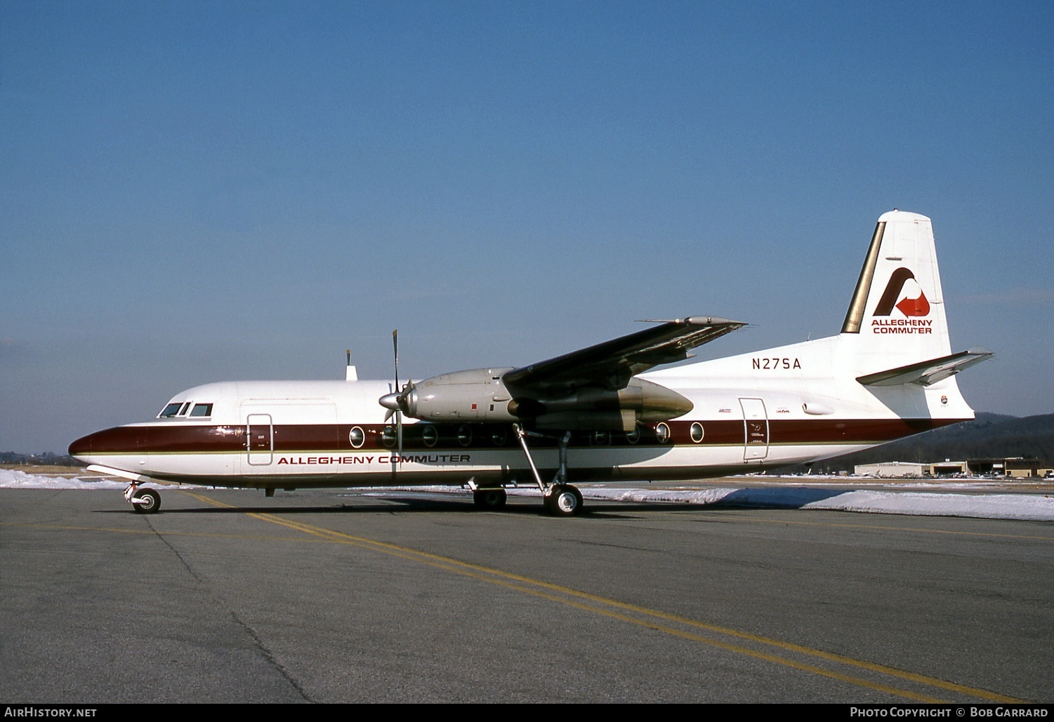 Aircraft Photo of N27SA | Fokker F27-500 Friendship | Allegheny Commuter | AirHistory.net #35689