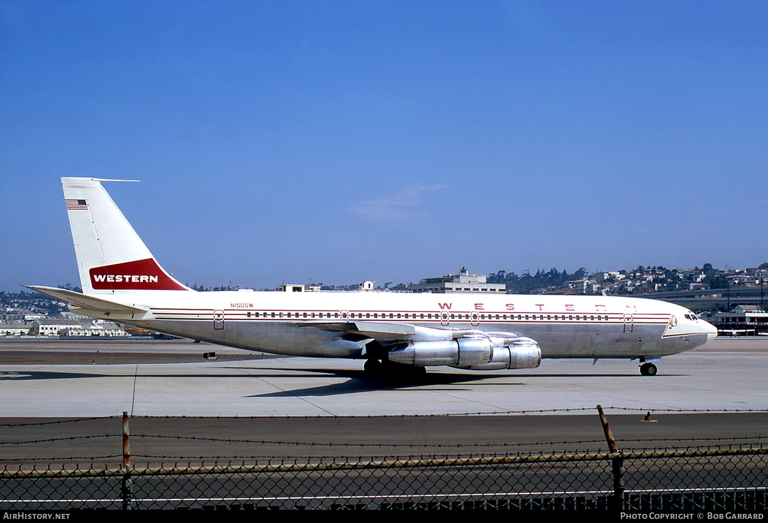 Aircraft Photo of N1505W | Boeing 707-347C | Western Airlines | AirHistory.net #35690