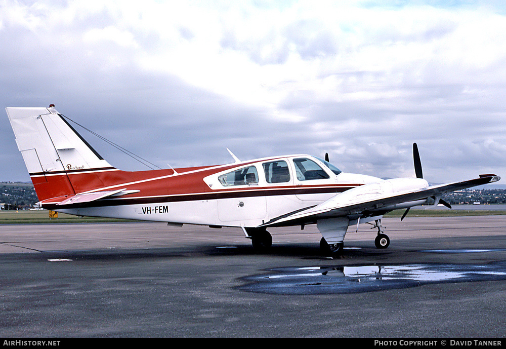 Aircraft Photo of VH-FEM | Beech B55 Baron (95-B55) | AirHistory.net #35733