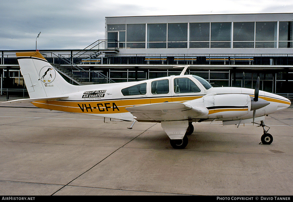 Aircraft Photo of VH-CFA | Beech C55 Baron (95-C55) | Phillip Island Air Charter | AirHistory.net #35734
