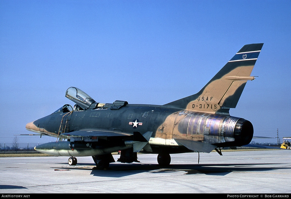 Aircraft Photo of 53-1715 / 0-31715 | North American F-100C Super Sabre | USA - Air Force | AirHistory.net #35765