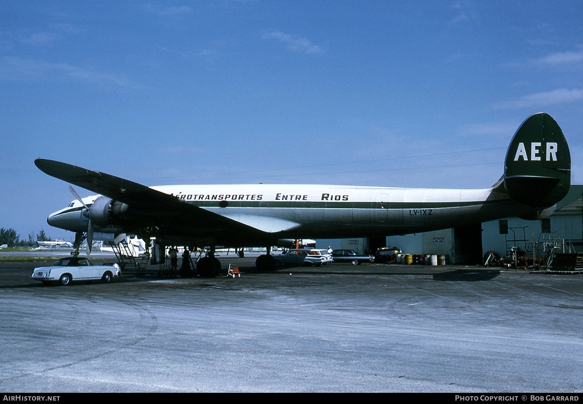 Aircraft Photo of LV-IXZ | Lockheed L-1049G/02(F) Super Constellation | Aerotransportes Entre Ríos - AER | AirHistory.net #35771