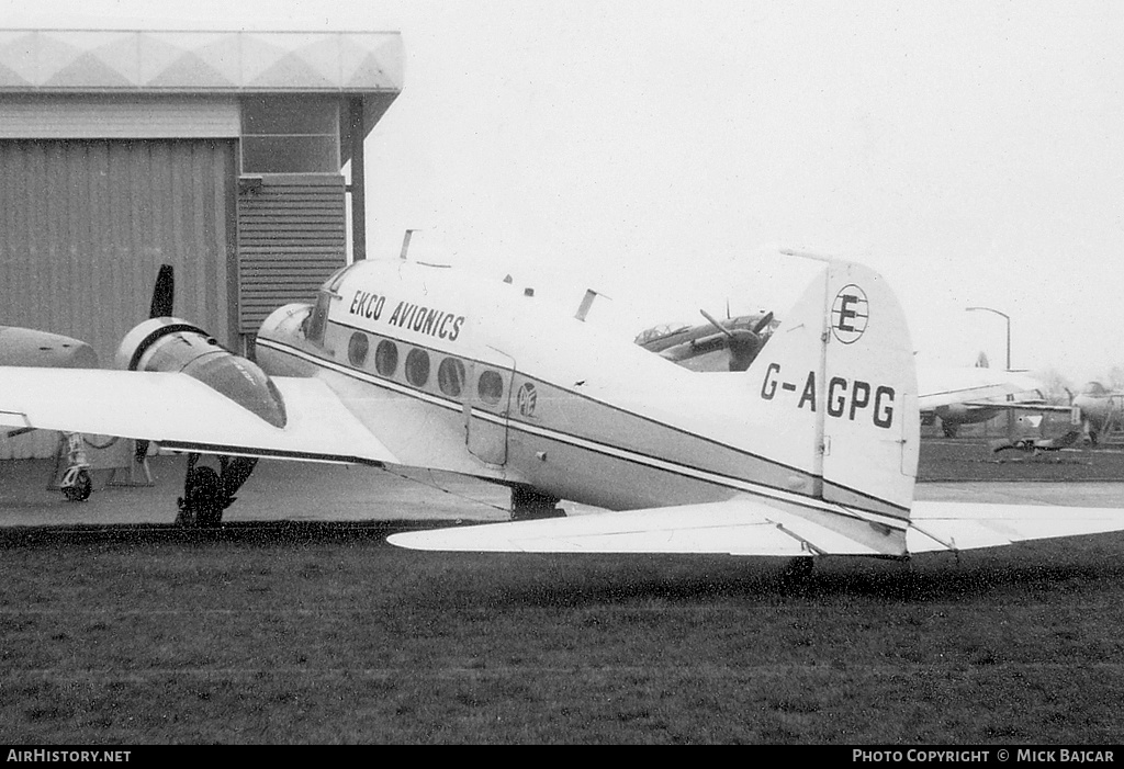 Aircraft Photo of G-AGPG | Avro 652A Nineteen Srs.2 | Ekco Avionics | AirHistory.net #35783