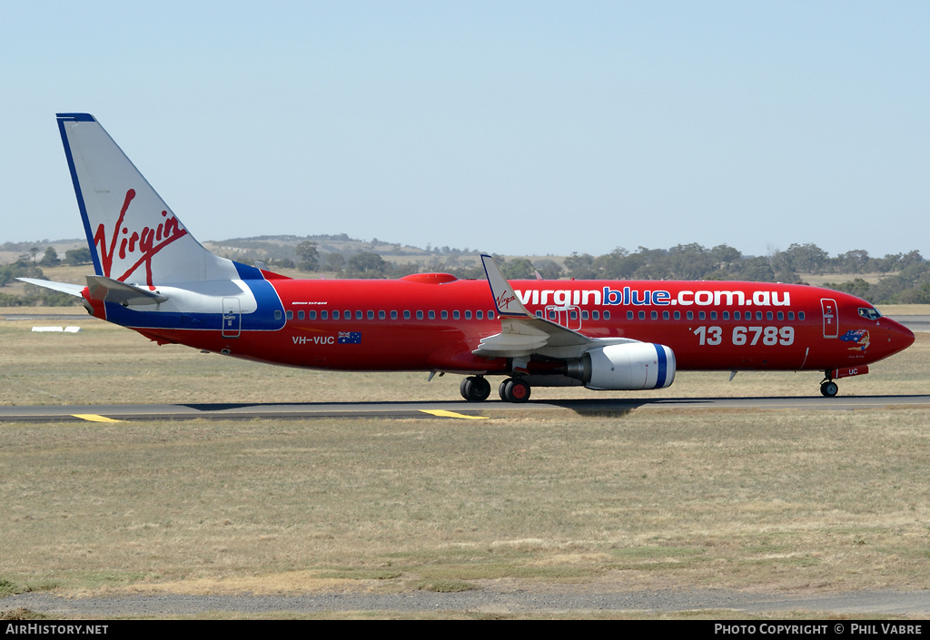 Aircraft Photo of VH-VUC | Boeing 737-8FE | Virgin Blue Airlines | AirHistory.net #35789