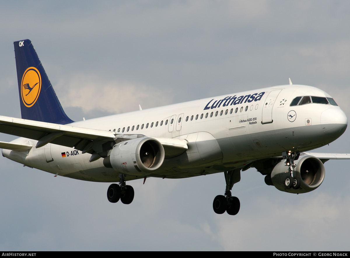 Aircraft Photo of D-AIQK | Airbus A320-211 | Lufthansa | AirHistory.net #35811