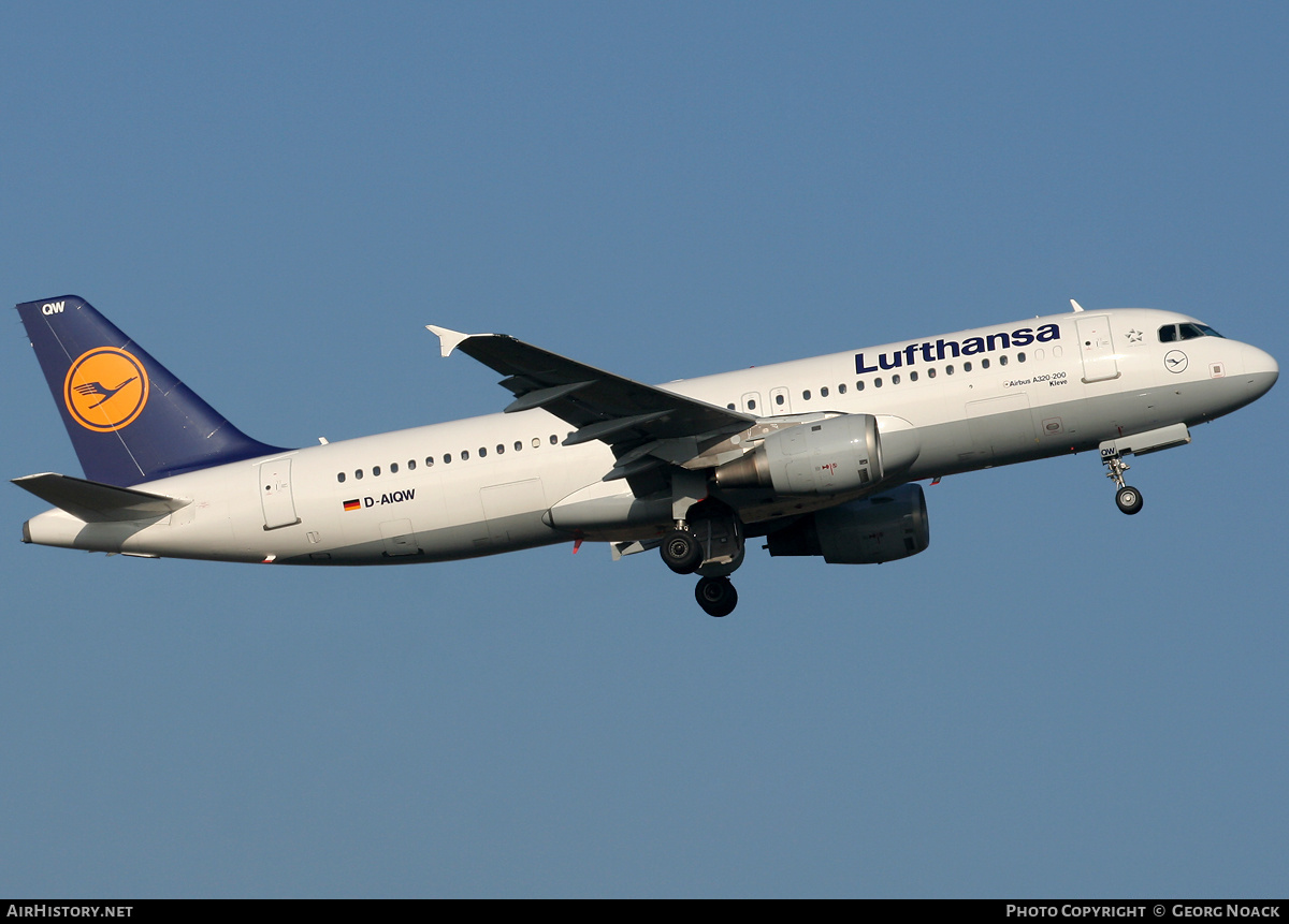 Aircraft Photo of D-AIQW | Airbus A320-211 | Lufthansa | AirHistory.net #35818