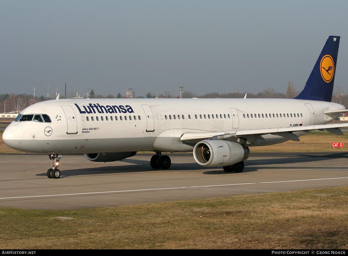 Aircraft Photo of D-AIRF | Airbus A321-131 | Lufthansa | AirHistory.net #35819