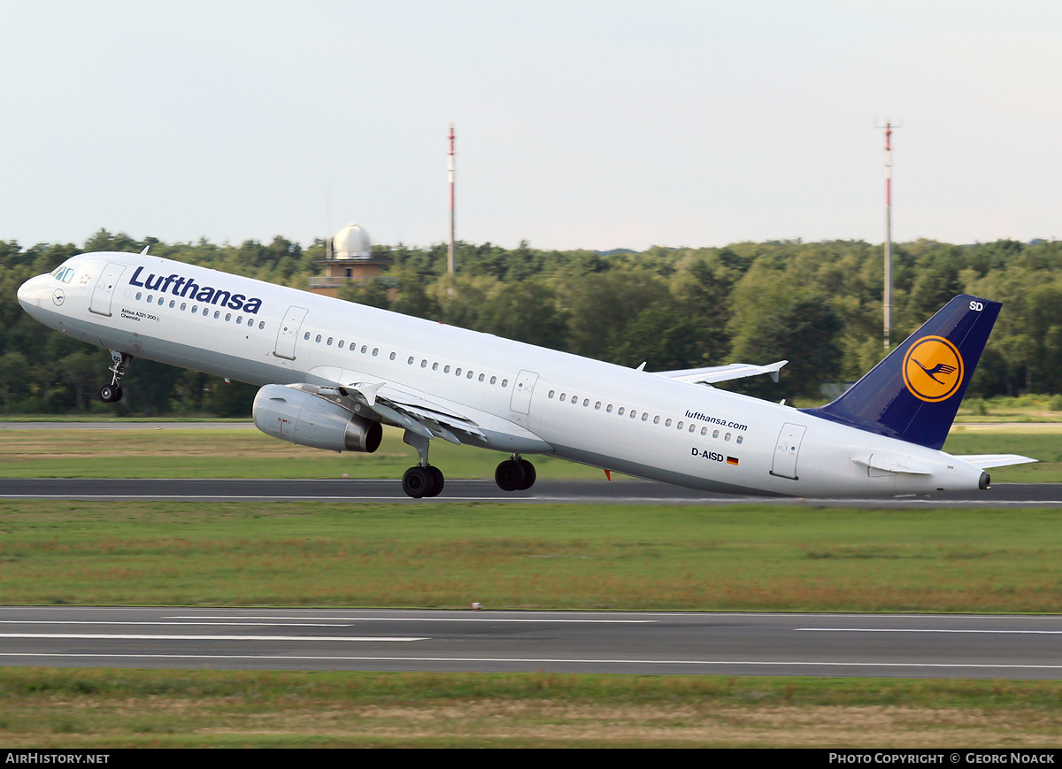 Aircraft Photo of D-AISD | Airbus A321-231 | Lufthansa | AirHistory.net #35825
