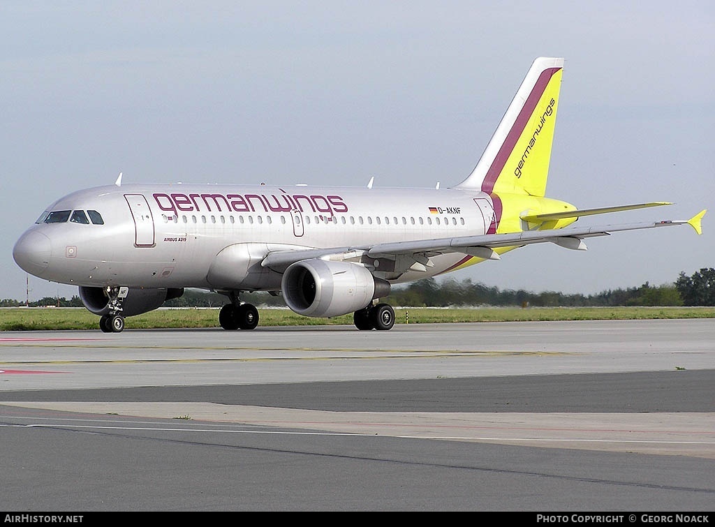 Aircraft Photo of D-AKNF | Airbus A319-112 | Germanwings | AirHistory.net #35846
