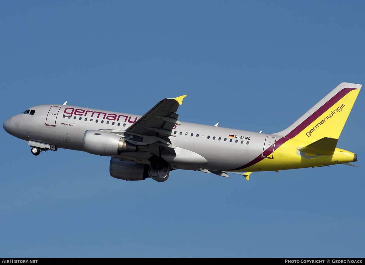 Aircraft Photo of D-AKNG | Airbus A319-112 | Germanwings | AirHistory.net #35854