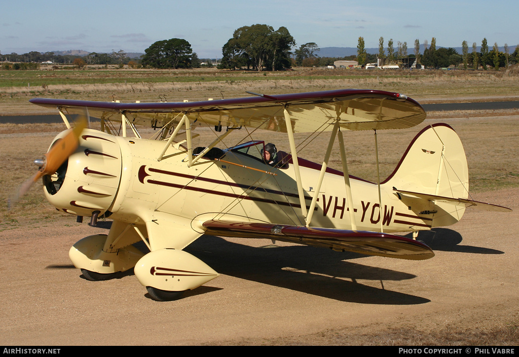 Aircraft Photo of VH-YOW | Waco YMF | AirHistory.net #35857