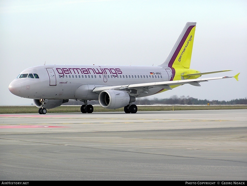 Aircraft Photo of D-AKNJ | Airbus A319-112 | Germanwings | AirHistory.net #35862