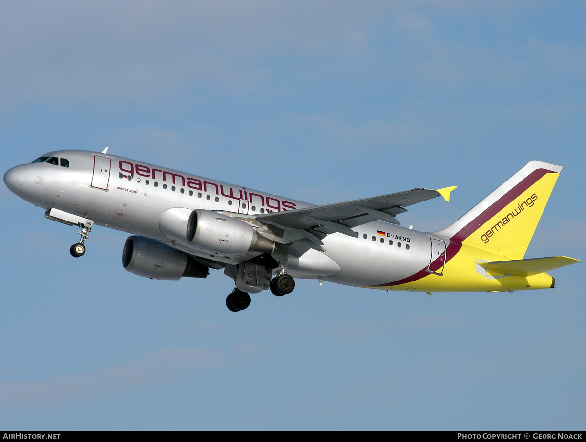Aircraft Photo of D-AKNQ | Airbus A319-112 | Germanwings | AirHistory.net #35884