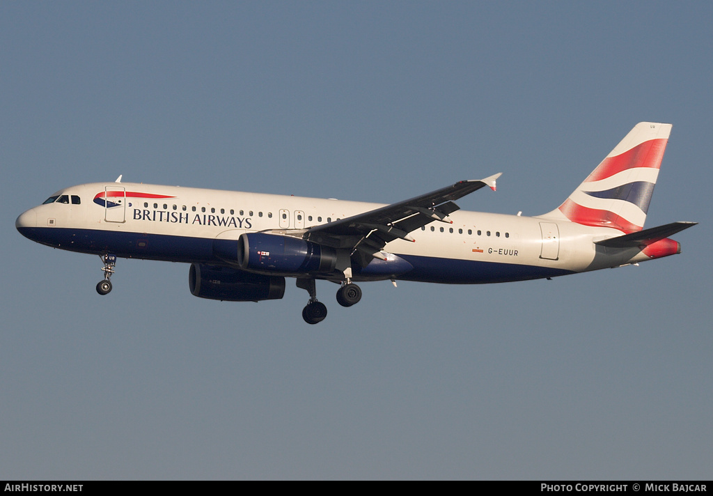 Aircraft Photo of G-EUUR | Airbus A320-232 | British Airways | AirHistory.net #35890