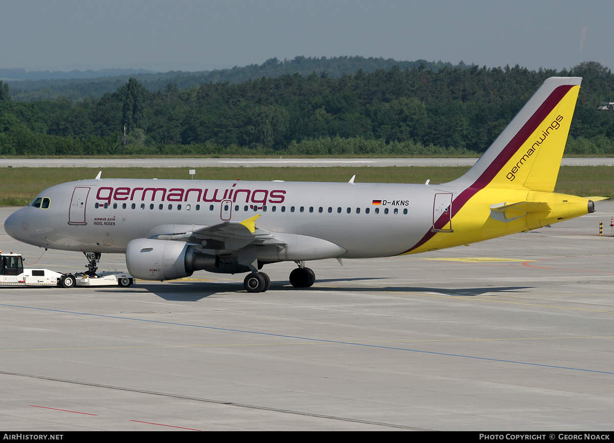 Aircraft Photo of D-AKNS | Airbus A319-112 | Germanwings | AirHistory.net #35901