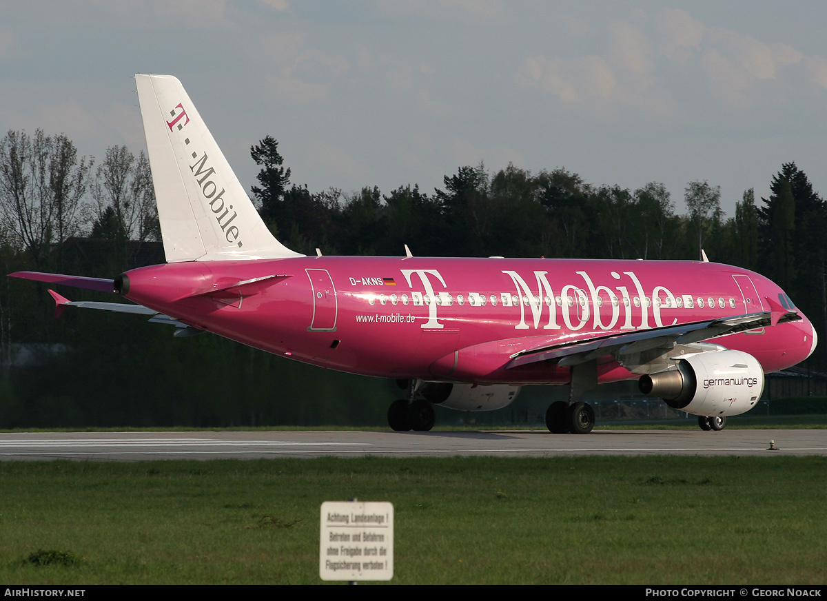 Aircraft Photo of D-AKNS | Airbus A319-112 | Germanwings | AirHistory.net #35903