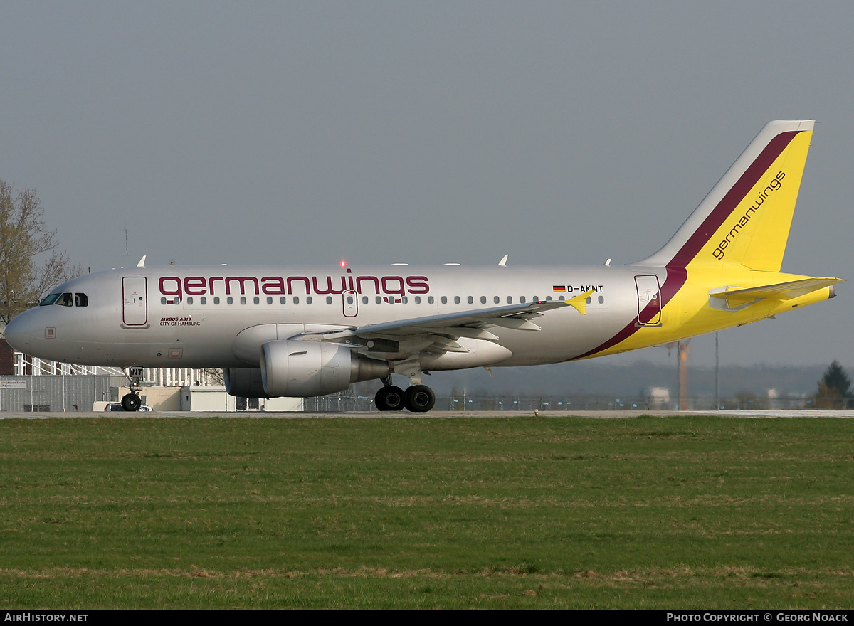 Aircraft Photo of D-AKNT | Airbus A319-112 | Germanwings | AirHistory.net #35910