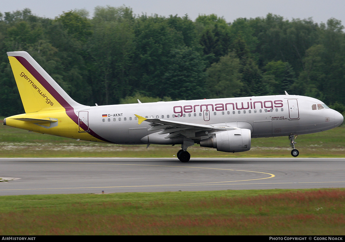 Aircraft Photo of D-AKNT | Airbus A319-112 | Germanwings | AirHistory.net #35913