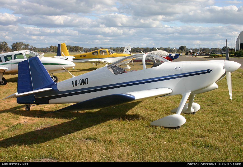 Aircraft Photo of VH-OWT | Van's RV-6 | AirHistory.net #35918