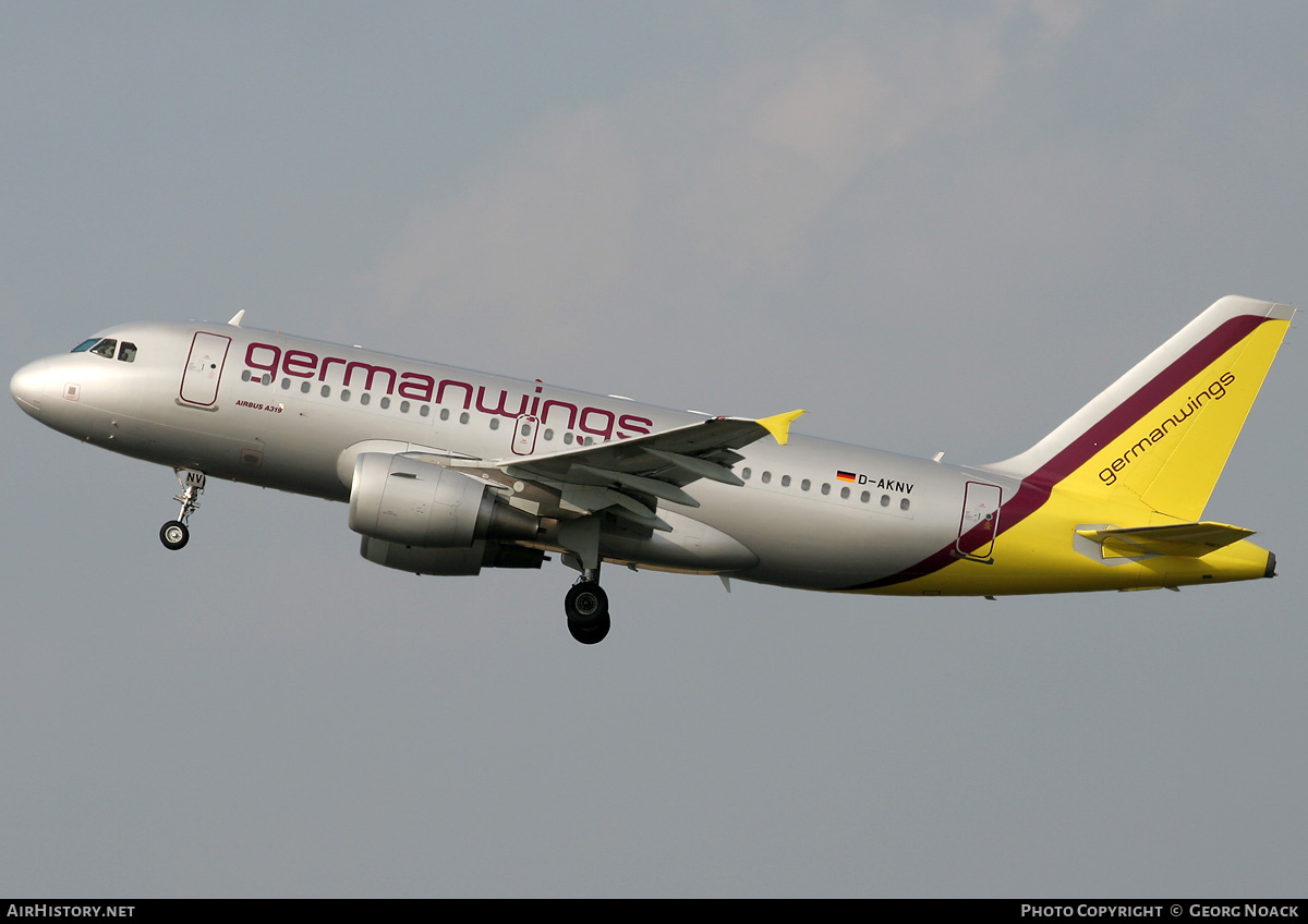 Aircraft Photo of D-AKNV | Airbus A319-112 | Germanwings | AirHistory.net #35919