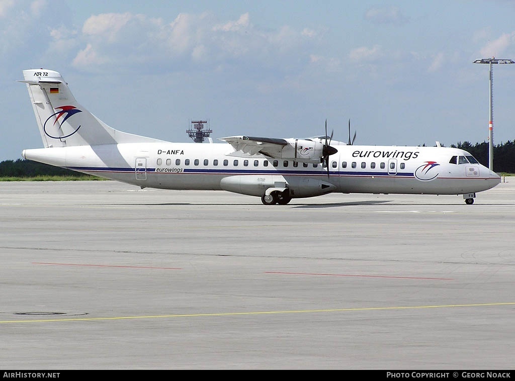 Aircraft Photo of D-ANFA | ATR ATR-72-202 | Eurowings | AirHistory.net #35971