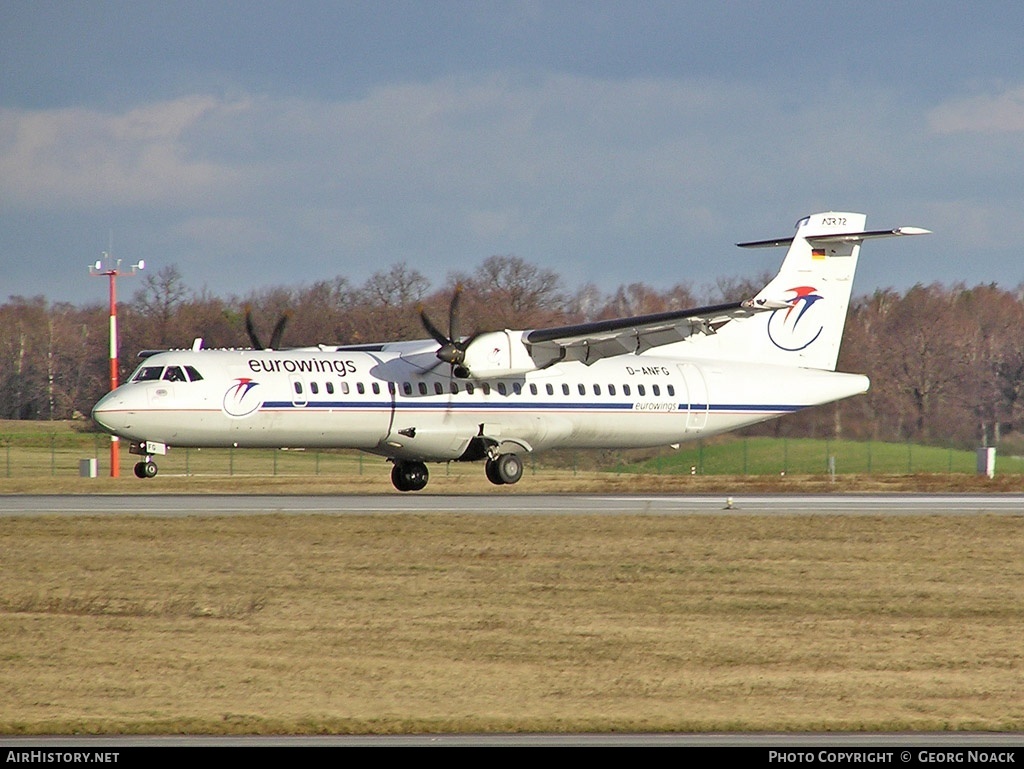 Aircraft Photo of D-ANFG | ATR ATR-72-500 (ATR-72-212A) | Eurowings | AirHistory.net #35976