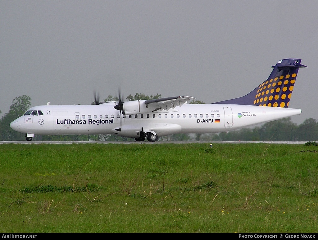 Aircraft Photo of D-ANFJ | ATR ATR-72-500 (ATR-72-212A) | Lufthansa Regional | AirHistory.net #35981