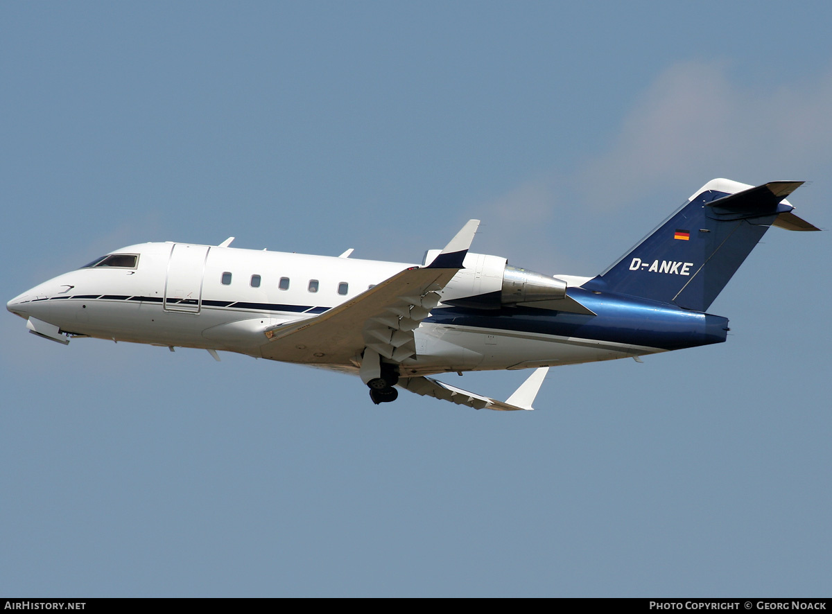 Aircraft Photo of D-ANKE | Bombardier Challenger 604 (CL-600-2B16) | AirHistory.net #35986