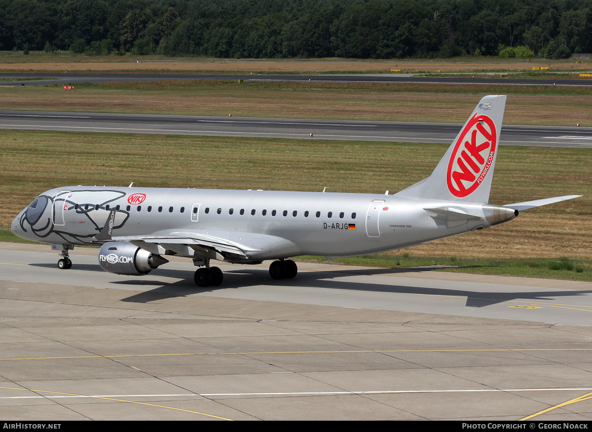 Aircraft Photo of D-ARJG | Embraer 190LR (ERJ-190-100LR) | Niki | AirHistory.net #36013