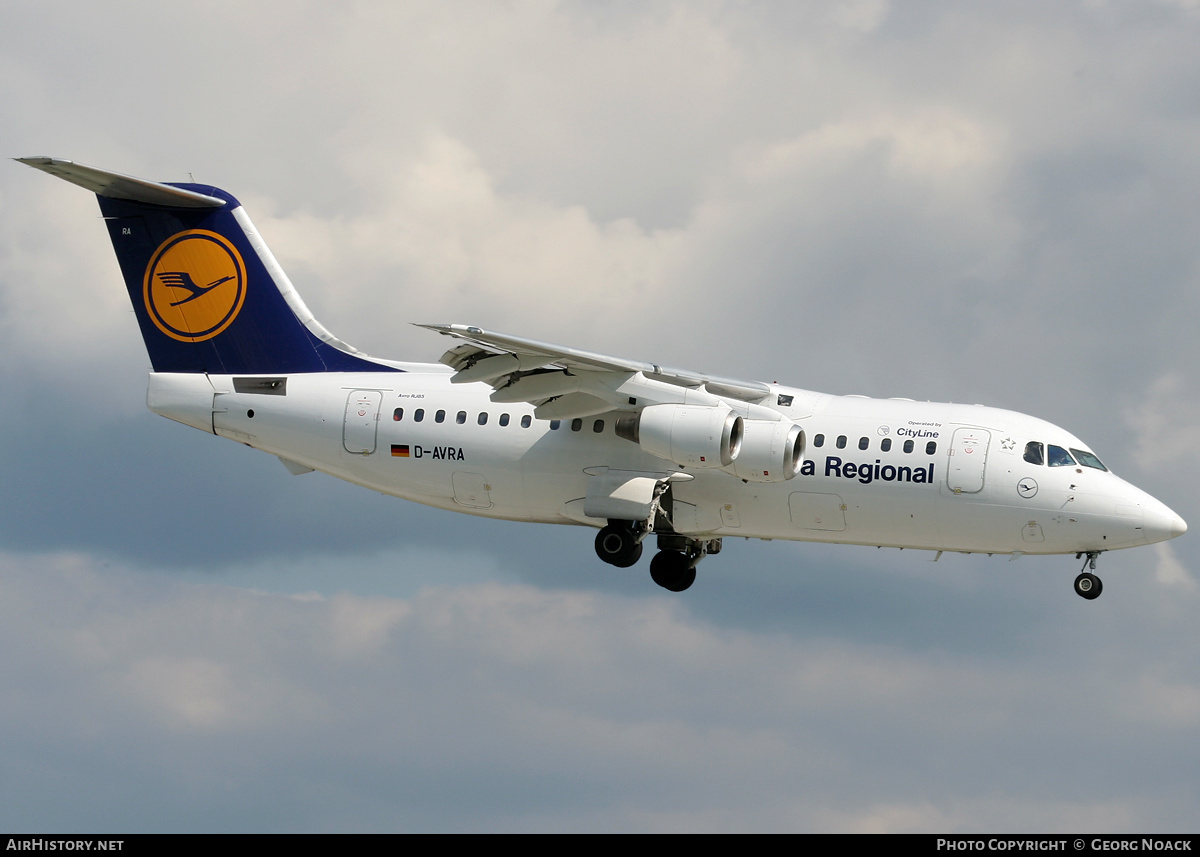 Aircraft Photo of D-AVRA | British Aerospace Avro 146-RJ85 | Lufthansa Regional | AirHistory.net #36026
