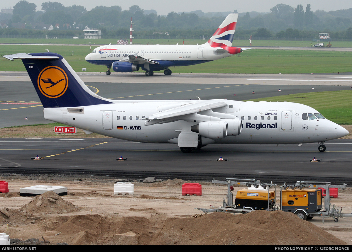 Aircraft Photo of D-AVRB | British Aerospace Avro 146-RJ85 | Lufthansa Regional | AirHistory.net #36028