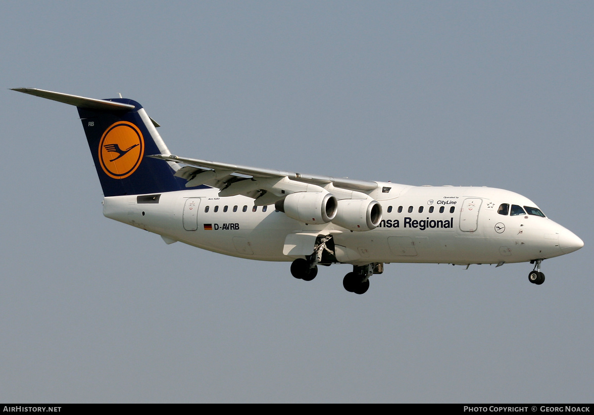 Aircraft Photo of D-AVRB | British Aerospace Avro 146-RJ85 | Lufthansa Regional | AirHistory.net #36029