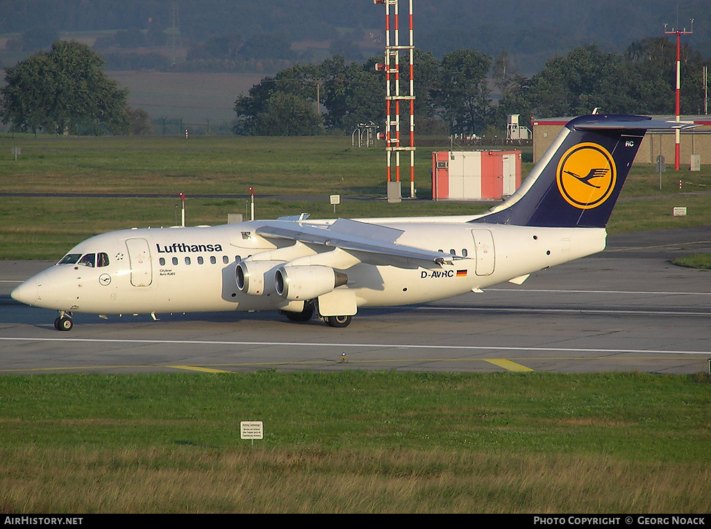 Aircraft Photo of D-AVRC | British Aerospace Avro 146-RJ85 | Lufthansa | AirHistory.net #36030