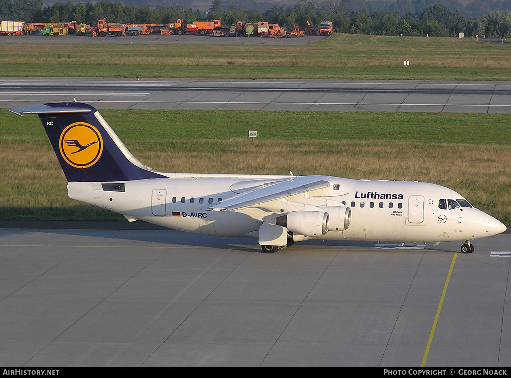 Aircraft Photo of D-AVRC | British Aerospace Avro 146-RJ85 | Lufthansa | AirHistory.net #36031