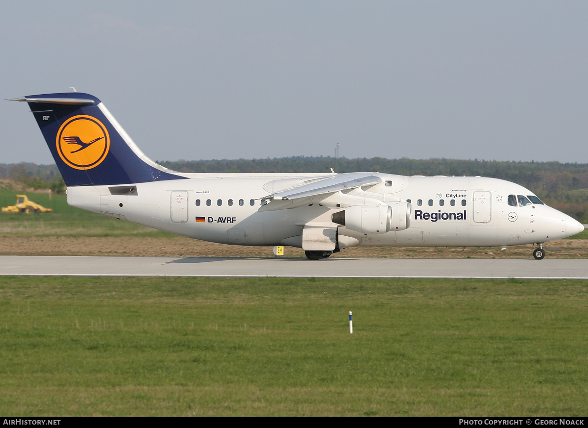 Aircraft Photo of D-AVRF | British Aerospace Avro 146-RJ85 | Lufthansa Regional | AirHistory.net #36033