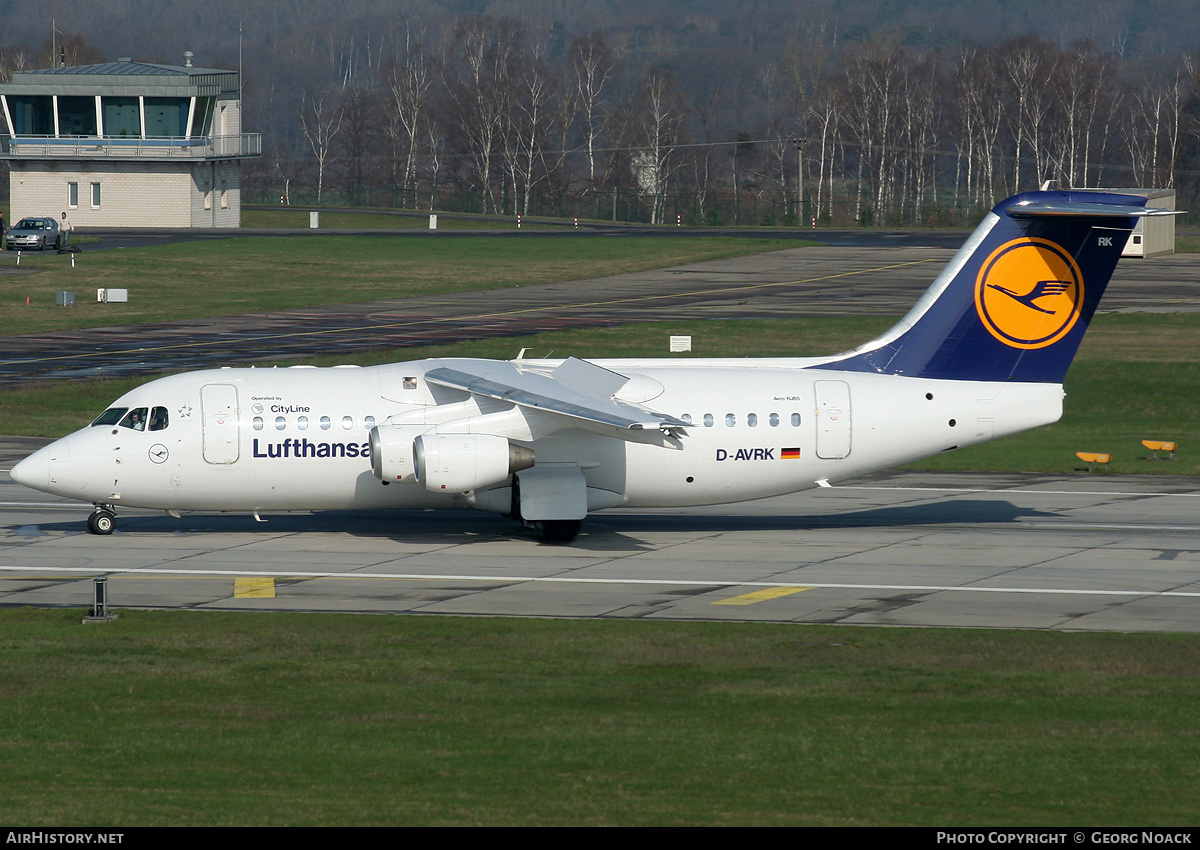 Aircraft Photo of D-AVRK | British Aerospace Avro 146-RJ85 | Lufthansa Regional | AirHistory.net #36040