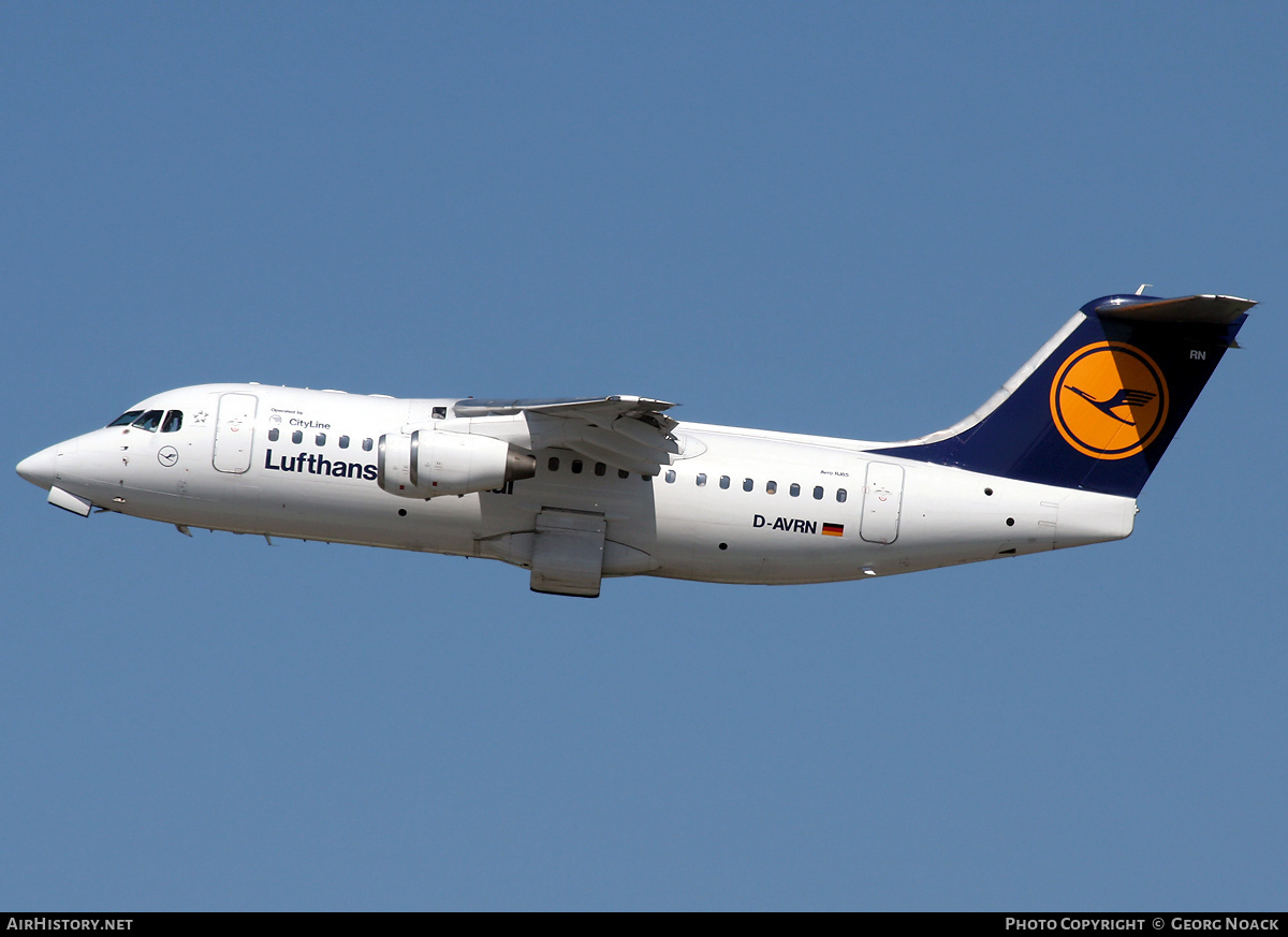 Aircraft Photo of D-AVRN | British Aerospace Avro 146-RJ85 | Lufthansa Regional | AirHistory.net #36044