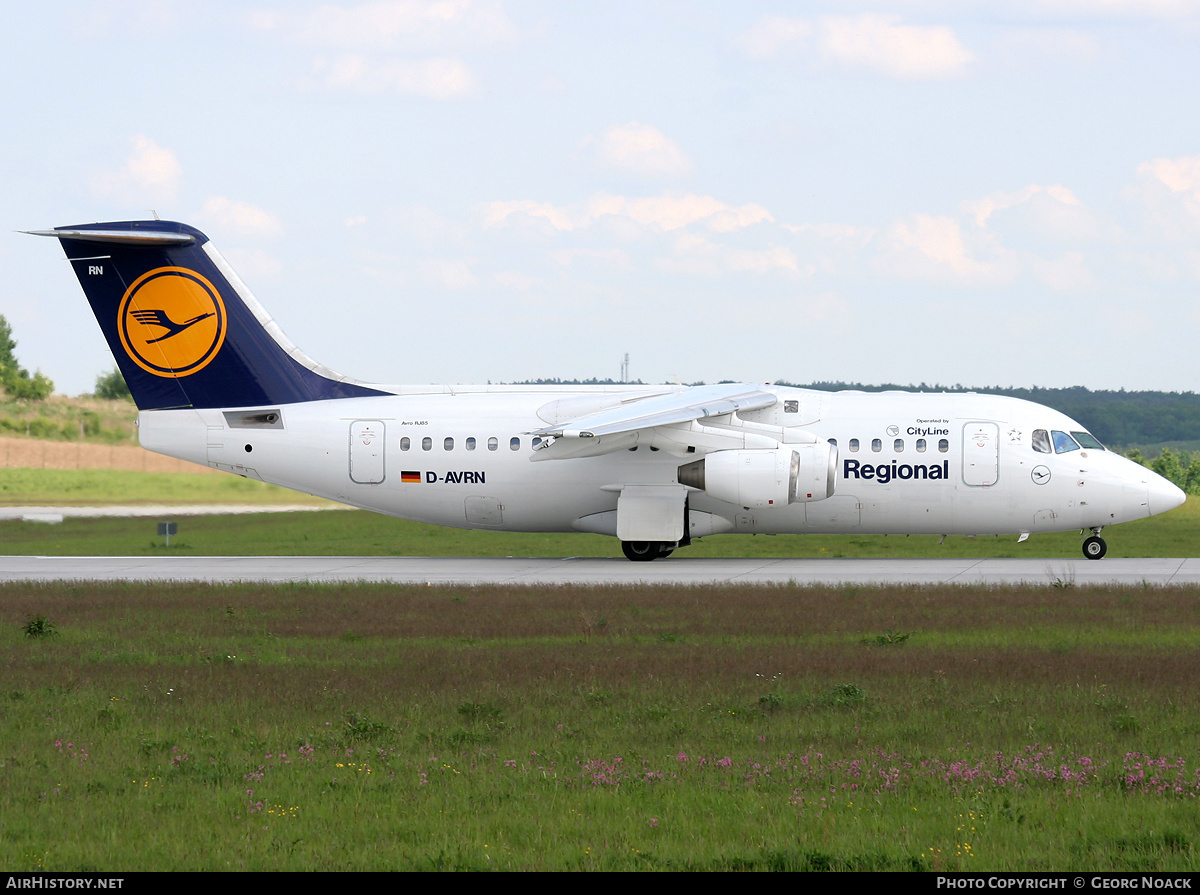 Aircraft Photo of D-AVRN | British Aerospace Avro 146-RJ85 | Lufthansa Regional | AirHistory.net #36045