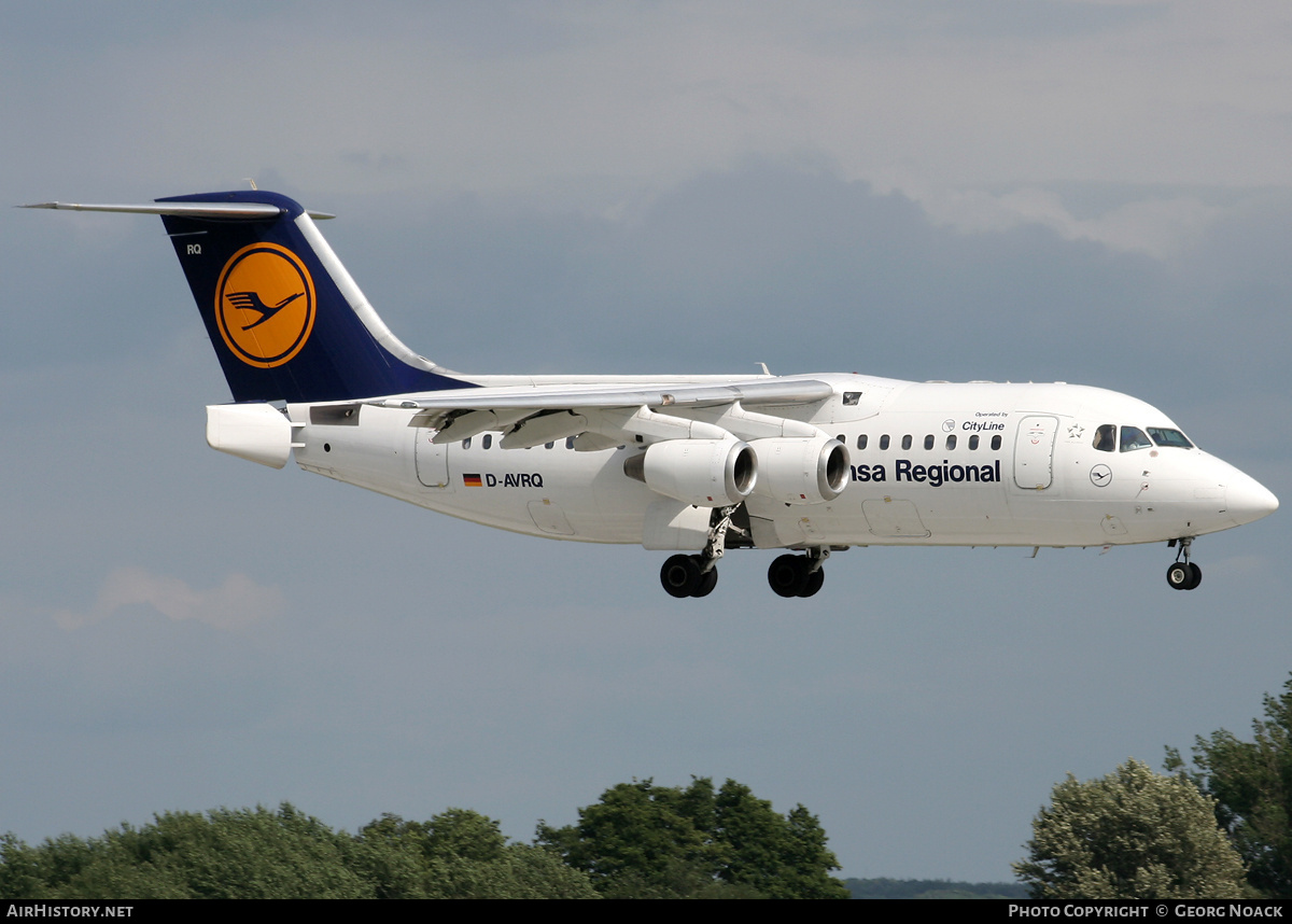 Aircraft Photo of D-AVRQ | British Aerospace Avro 146-RJ85 | Lufthansa Regional | AirHistory.net #36048