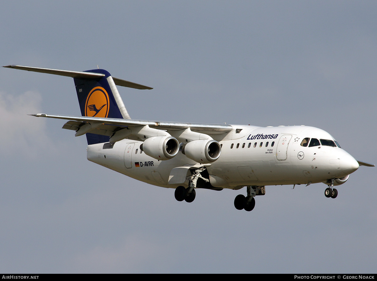Aircraft Photo of D-AVRR | British Aerospace Avro 146-RJ85 | Lufthansa | AirHistory.net #36050