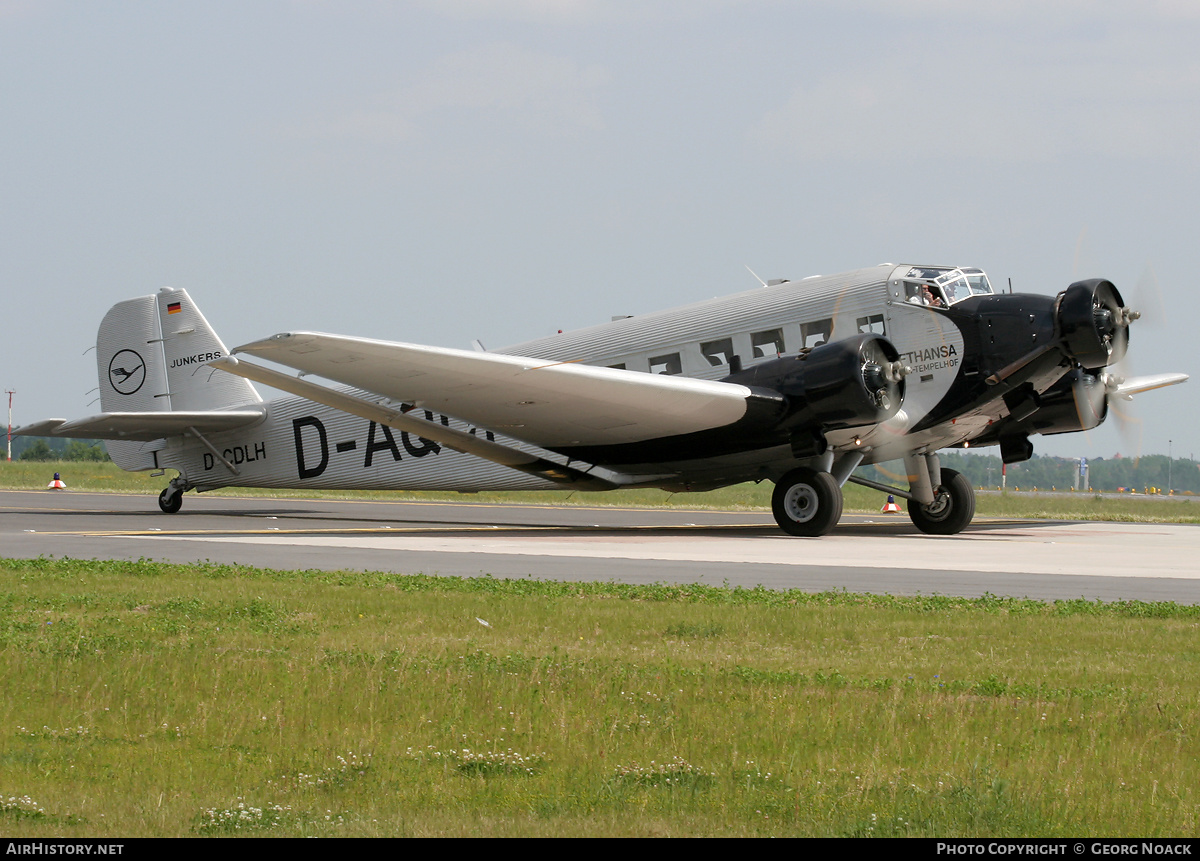 Aircraft Photo of D-CDLH / D-AQUI | Junkers Ju 52/3m g8e | Deutsche Luft Hansa | AirHistory.net #36081