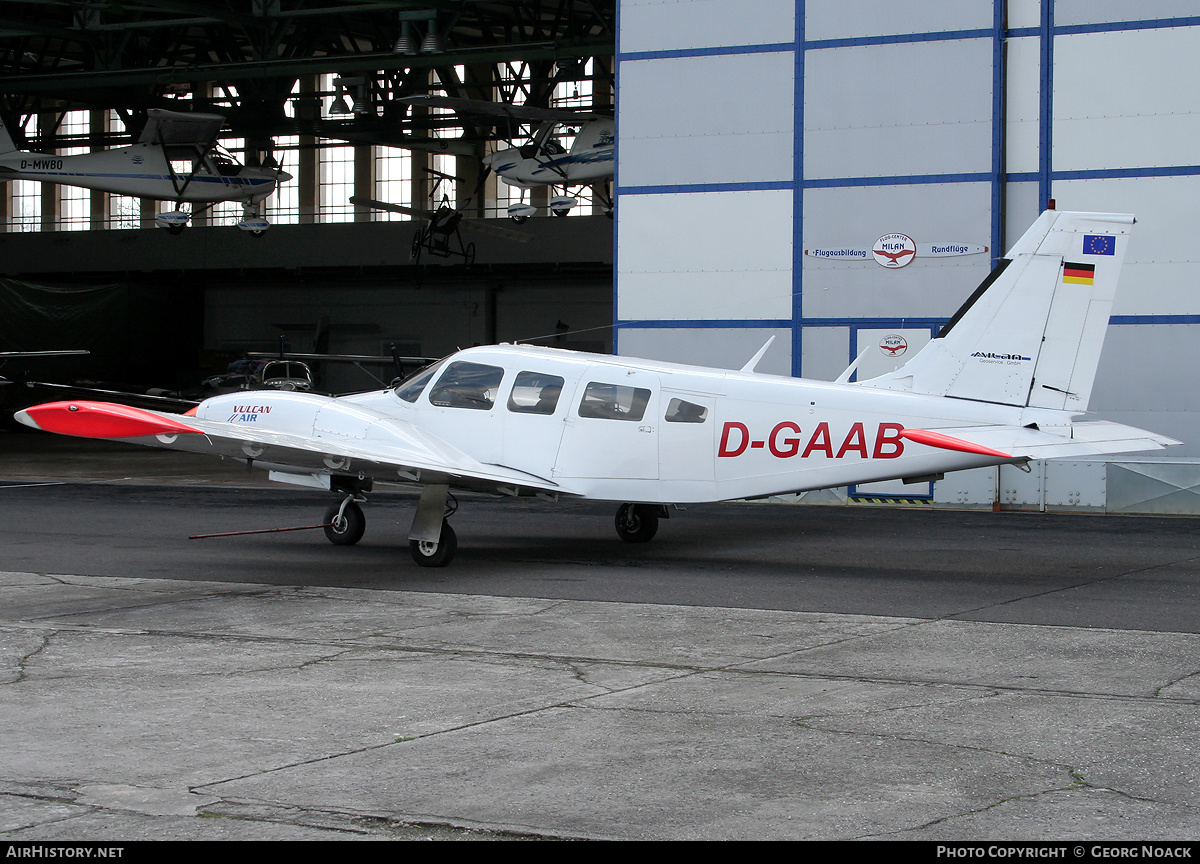 Aircraft Photo of D-GAAB | Piper PA-34-200T Seneca II | Vulcan Air | AirHistory.net #36160