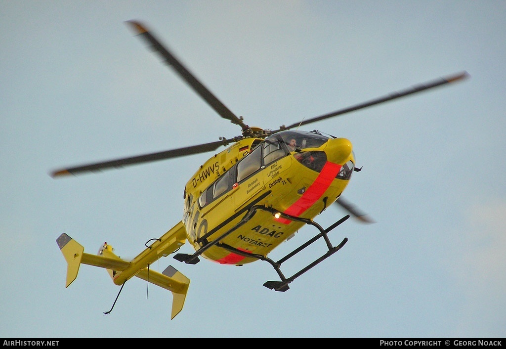 Aircraft Photo of D-HWVS | Eurocopter-Kawasaki EC-145 (BK-117C-2) | ADAC Luftrettung | AirHistory.net #36185